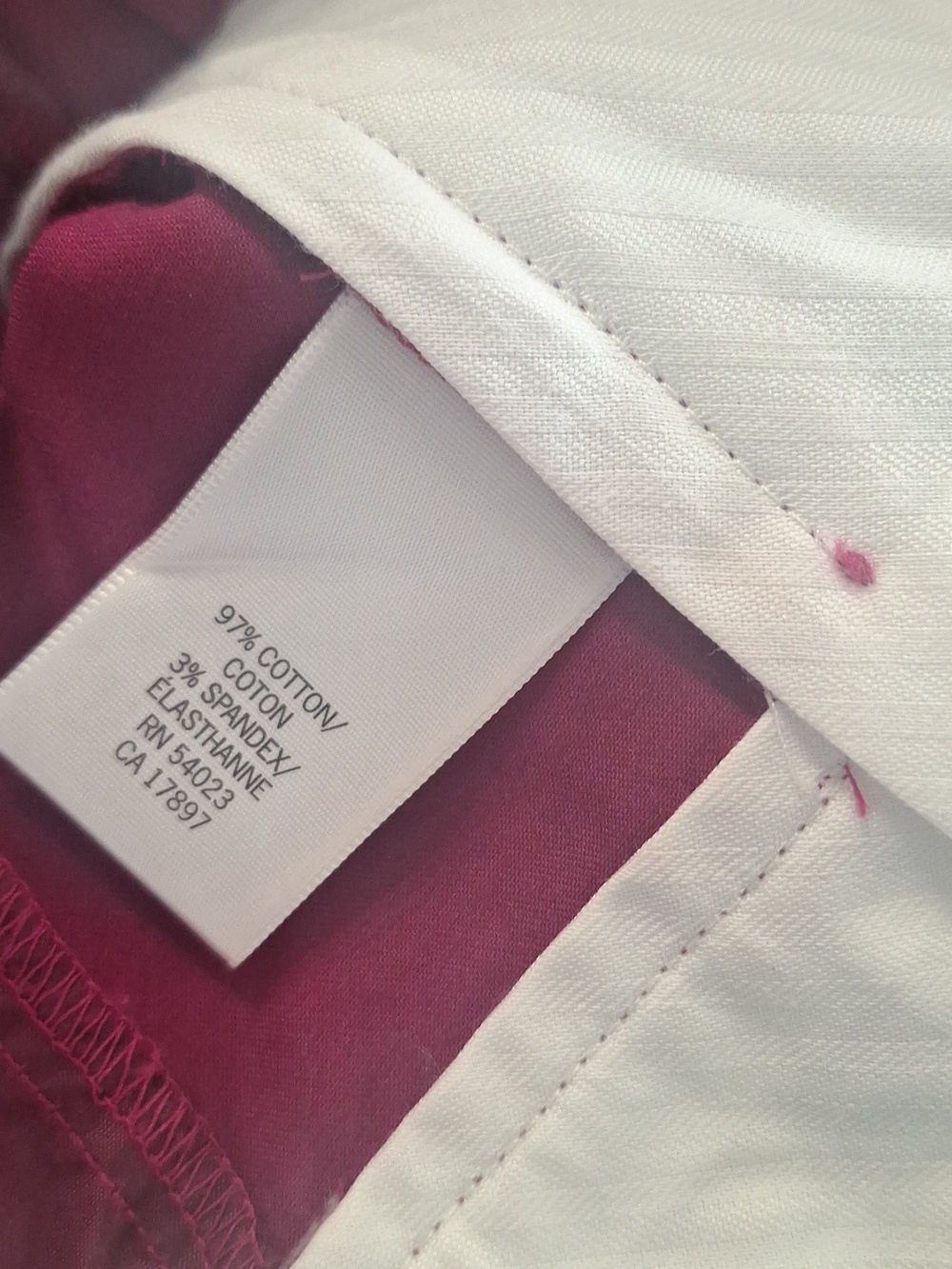 Banana Republic Ryan Fit Dark Fushia Capris - Picture 8 of 8